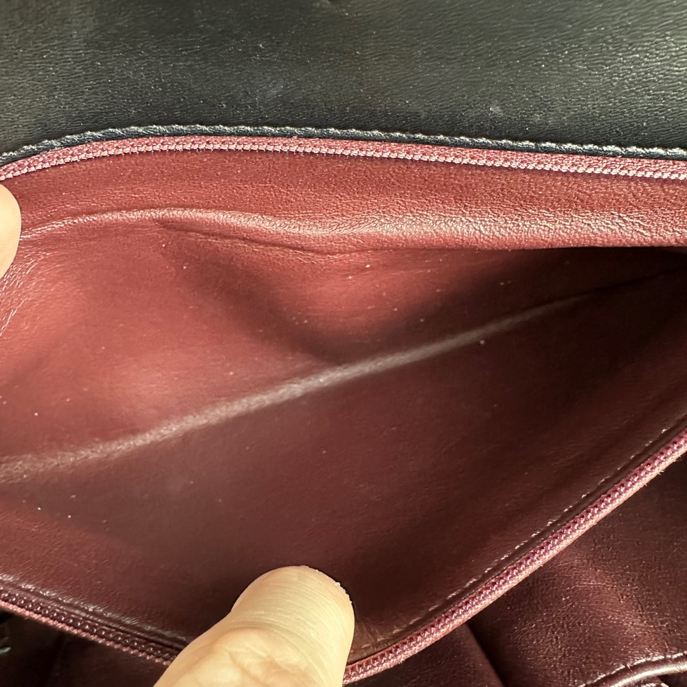 CHANEL CC CHAIN FLAP LEATHER SHOULDER/CROSSBODY BAG JUMBO - Picture 11 of 15